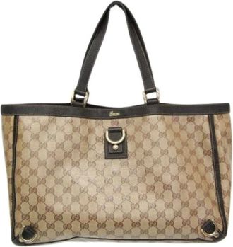 Gucci Pre-owned Tote Bags, female, Beige, Size: ONE SIZE Pre-owned Abby 293580 Tote Bag