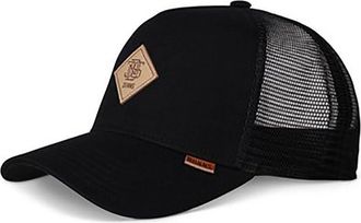 Djinns Cotton Knit Black HFT Trucker Cap - One-Size