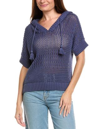 Tommy Bahama Zoe Open Stitch Baja Hoodie