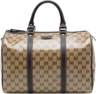 Gucci Pre-owned Boston Bag - Dames - Vintage Handtas - Beige - ONE Size - Vintage