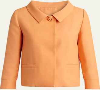 Valentino Garavani Wool Crop Jacket