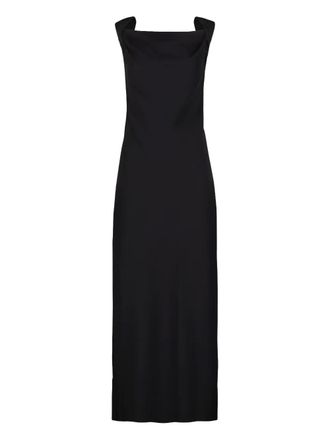The Row cowl-neck dress - women - Silk - 2 - Black