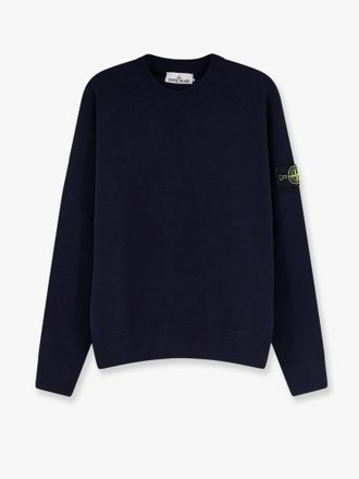 Stone Island Maglia in cotone con patch logo laterale - STONE ISLAND - gender_Man