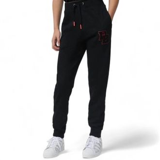 Psycho Bunny Patchin Chenille Bunny Logo Sweatpants In Black
