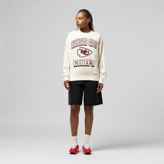 Mitchell & Ness Womens Mitchell & Ness Cream Kansas City Chiefs Tonal Arch Sweatshirt at Nordstrom, Size Xx-Large