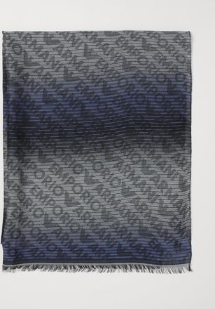Emporio Armani Sciarpa Emporio Armani in misto viscosa con logo jacquard