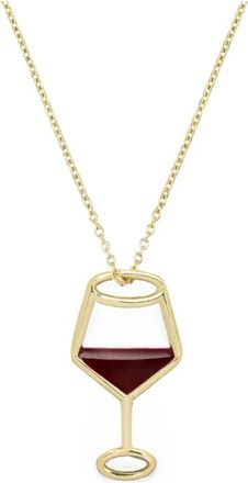 Aliita Vino Emaille Ketting - Dames - Kettingen - Rood - ONE Size - Accessoires