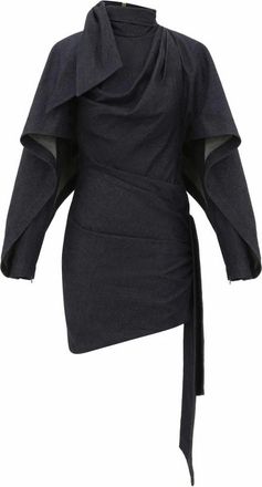 Zimmermann Valiant Draped Denim Mini - Dresses - Mujer - Azul - S