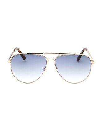 Guess Mens Guess Gradient Blue Lens Gold Sunglasses - Size: ONE size