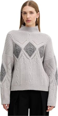 Twinset Cratere Turtleneck Trui - Dames - Truien - Grijs - Maat: XS Wol