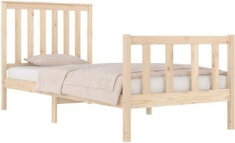 vidaXL Vidaxl - Estructura De Cama Individual Peque&ntilde;a Sin Colch&oacute;n Madera Maciza