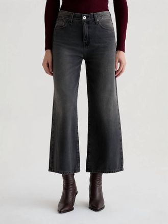 AG - Adriano Goldschmied Saige Wide Leg Crop Jeans In Overnight