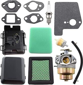 OEM Carburador Con Filtro De Aire, Tapa Del Filtro De Aire, Kit Para Cortac&eacute;sped Gc135, Gc160, Gcv160, Gcv190, Reemplaza 17231-zm0-040 Hrb216 Hrr216 Hrs21