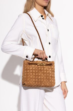 Bottega Veneta Handbag Andiamo Small, Womens, Brown