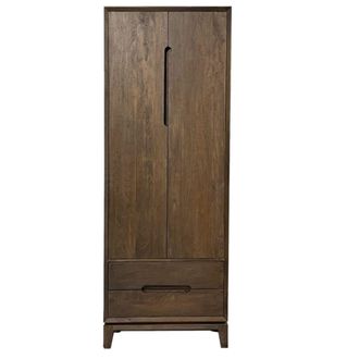 Moloo Armario de almacenamiento 2 puertas madera cepillada