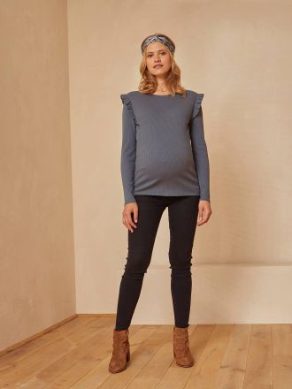 Vertbaudet Jeans-Leggings f&uuml;r die Schwangerschaft schwarz