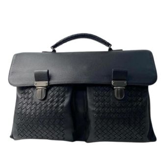 Bottega Veneta Pre-owned Handbags, male, Black, Size: ONE SIZE Pre-owned Briefcase
