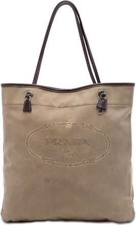 Prada Pre-owned Prada Canvas Canapa Logo Tote Ladies BO81XIU671ITQQ9G