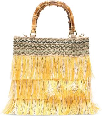 La Milanesa Orchidea Fringe Medium Bag