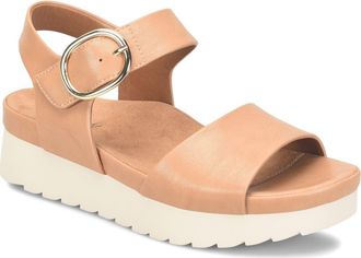 Söfft Vera Platform Wedge Sandal in Luggage at Nordstrom Rack, Size 9