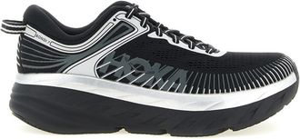 Hoka One One BlackWhite Bondi-7 Sneakers