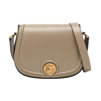Chlo&eacute; Cross Body Bags, female, Brown, Size: ONE SIZE Small Crossbody Bag with Horse Medal