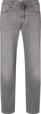 Jacob Cohen Denim Stretch Jeans - Heren - Jeans - Grijs - Maat: W35 Denim