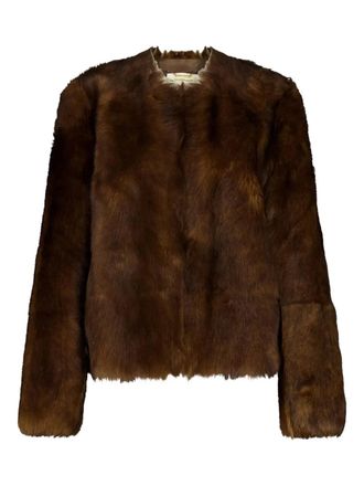 Zimmermann shearling leather jacket - women - Sheepskin/Sheep Skin/Shearling - 0 - Brown