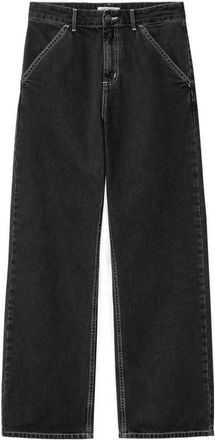 Carhartt Work in Progress Simple Pant - Zwart (Stone Washed) - Dames - Loose Fit Jeans - Zwart - XL - Katoen - Jeans