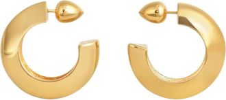 Alaia Accessoires, Dames, Geel, ONE Size, Edge Hoops Oorbellen