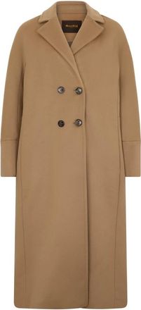 Moorer Dames, Mantels, Beige, Maat: XL Wol