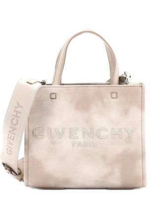 Givenchy G- Printed Canvas Mini tote bag - Neutrals
