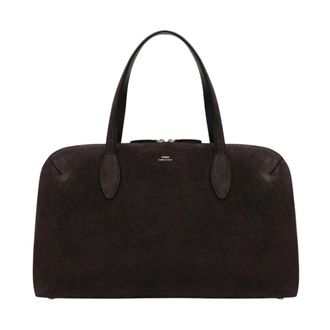 Toteme Medium Suede Day Tote - Dames - Handtassen - Bruin - ONE Size - Leer - Tassen