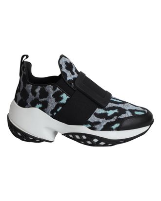 Roger Vivier Run Viv in Blauwe Luipaardprint Polyester
