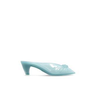Chlo&eacute; Heeled Mules, female, Blue, Size: 11 US Jelly Mules
