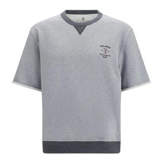 Brunello Cucinelli T-shirt in Melange - - Tops - Uomo - Grigio - S