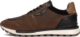 PME Legend Cognac Low Top Sneakers Aircobra - Heren - Sneakers - Bruin - 45 EU - Leer - Schoenen