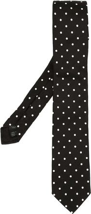 Dolce & Gabbana Cravatta A Pois Con Lavorazione Jacquard-Uomo