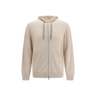 Brunello Cucinelli Beige Cashmere Mens Sweatshirt