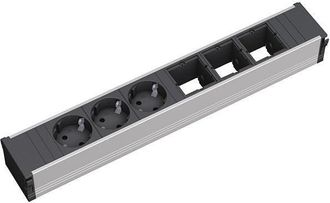 Bachmann Coni Regleta De Mesa Negro Plateado 356 Mm
