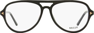 Bally BY5031 Pilot Acetate Eyeglasses - Black