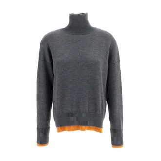 Plan C Maglione Dolcevita - - Knitwear - Donna - Grigio - XS