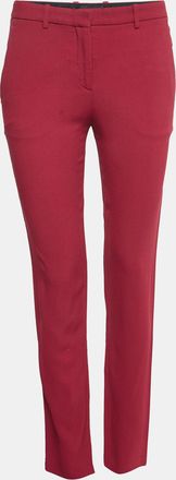 Theory Red Crepe Trousers S