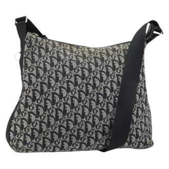 Dior Pre-owned Cross Body Bags, female, Multicolor, Size: ONE SIZE Pre-owned Vintage Trotter Canvas Shoulder Bag