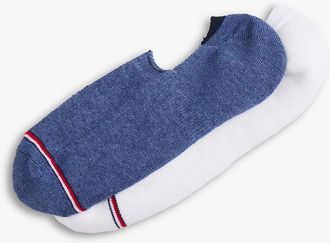 Tommy Hilfiger Mens Print No-Show Sock 2-Pack - Multi