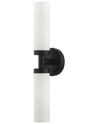 Livex Lighting 2-Light Black Ada Vanity Sconce