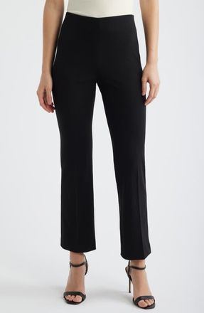 Anne Klein Hollywood Waist Pull-On Kick Flare Pants in Anne Black at Nordstrom, Size Xx-Small