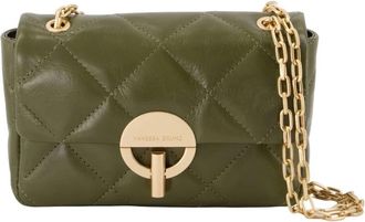 Vanessa Bruno Moon Moyen Crossbody - Dames - Schoudertassen - Groen - ONE Size - Leer - Tassen