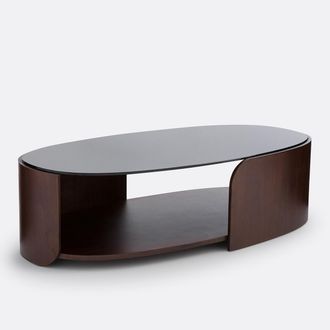 La Redoute Interieurs Salontafel met blad van gehard glas Spinella