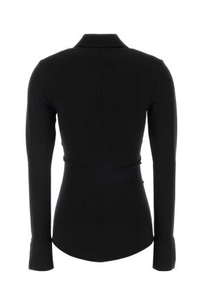 Jil Sander Womens Black Jersey Shirt Camicie